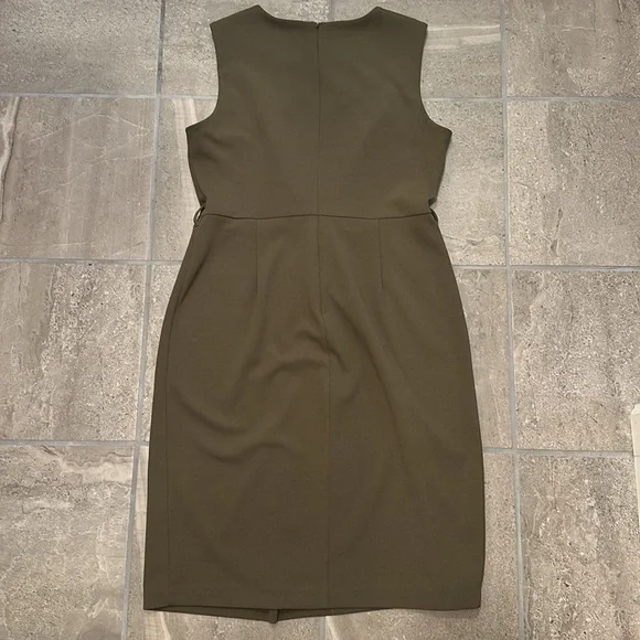 Army Green Calvin Klein Dress - Picture 2 of 3